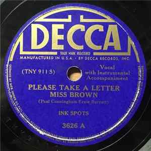 Download Ink Spots - Please Take A Letter Miss Brown / Ring Telephone Ring