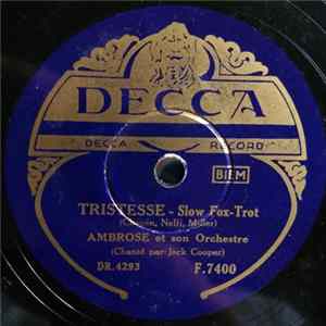 Download Ambrose Et Son Orchestre, Ambrose And His Orchestra - Tristesse / Dernier Amour