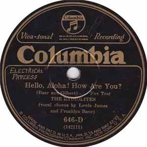 Download The Radiolites - Hello, Aloha! How Are You? / Reaching For The Moon