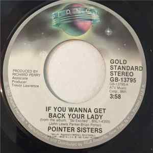 Download Pointer Sisters - If You Wanna Get Back Your Lady / I Need You
