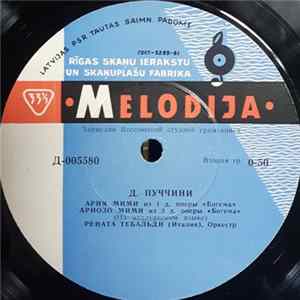 Download Giacomo Puccini / Renata Tebaldi - Фрагменты Из Опер
