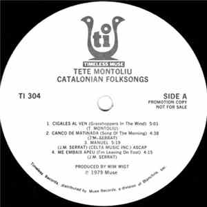 Download Tete Montoliu - Catalonian Folksongs (Solo Piano)