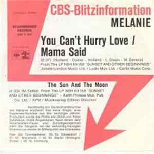 Download Melanie - You Can't Hurry Love / Mama Said