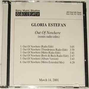 Download Gloria Estefan - Out Of Nowhere (Remix Radio Edits)