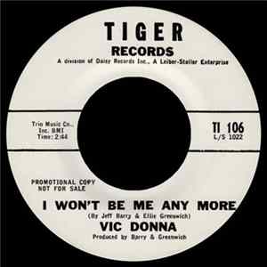 Download Vic Donna - I Won't Be Me Anymore / Dance Marie