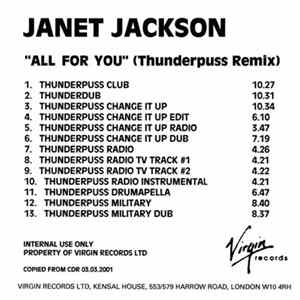 Download Janet Jackson - All For You (Thunderpuss Remix)
