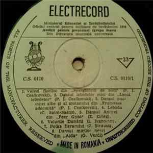 Download Unknown Artist - Audiții Pentru Preșcolari (Grupa Mare) - Din Literatura Muzicală Universală