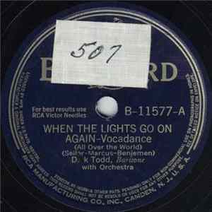Download Dick Todd - When The Lights Go On Again (All Over The World) / I'm Old Fashioned