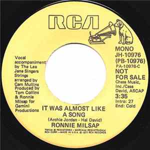 Download Ronnie Milsap - It Was Almost Like A Song