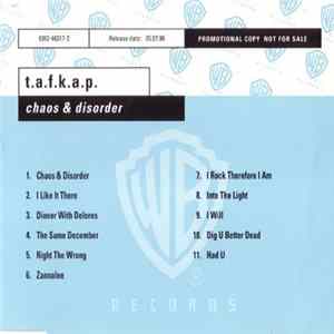 Download T.A.F.K.A.P. - Chaos & Disorder