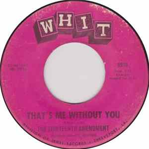 Download The Thirteenth Amendment - That's Me Without You / Then You Can Tell Me Goodbye