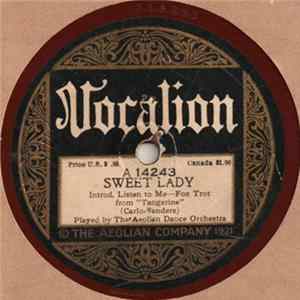 Download Aeolian Dance Orchestra / Yerkes' S. S. Flotilla Orchestra - Sweet Lady / The "Merry Widow" Waltzes