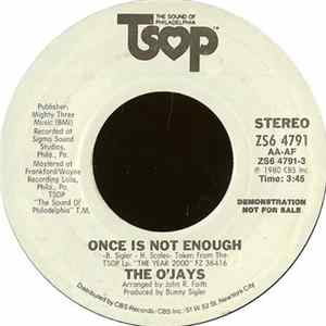 Download The O'Jays - Once Is Not Enough / To Prove I Love You