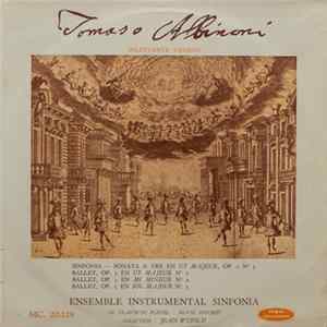 Download Tomaso Albinoni, Ensemble Instrumental Sinfonia - Direction : Jean Witold - Sylvie Spycket - Tomaso Albinoni