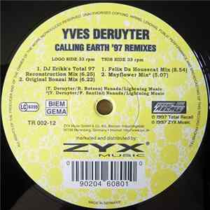 Download Yves Deruyter - Calling Earth '97 Remixes