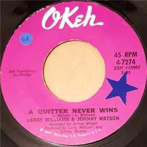 Download Larry Williams & Johnny Watson - Mercy, Mercy, Mercy / A Quitter Never Wins
