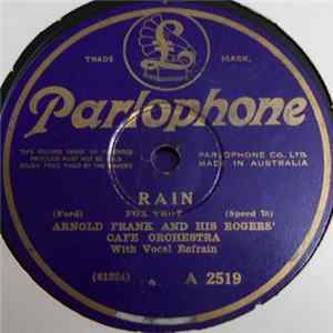 Download Arnold Frank And His Rogers' Cafe Orchestra / Gus Arnheim And His Ambassador Hotel Orchestra - Rain / Back In Your Own Back Yard