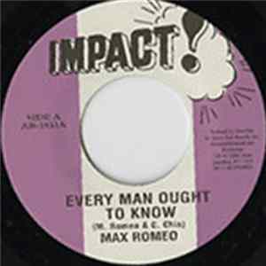 Download Max Romeo - Every Man Ought To Know / Every Dub Ought To Know
