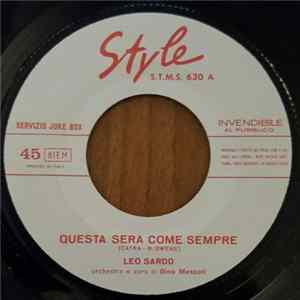 Download Leo Sardo - Questa Sera Come Sempre