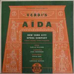 Download Verdi, New York City Opera Company, Camilla Williams, Lydia Ibarrondo, Giulio Gari, Lawrence Winters - Operatic Highlights ~ Verdi's Aïda
