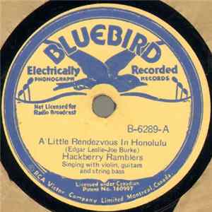 Download Hackberry Ramblers - A Little Rendezvous In Honolulu / Blue Eyes