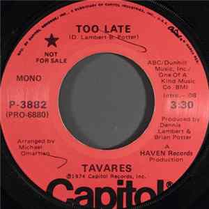 Download Tavares - Too Late