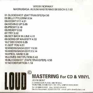 Download Madrugada - Madrugada Album Mastering Session 9.7.02