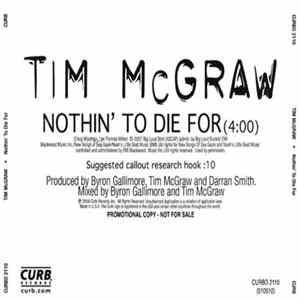 Download Tim McGraw - Nothin' To Die For