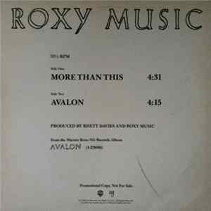 Download Roxy Music - More Than This / Avalon