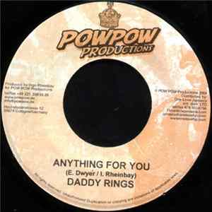 Download Daddy Rings / Lutan Fyah - Anything For You / Lusting At The World