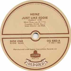 Download Heinz / The Applejacks - Just Like Eddie / Tell Me When