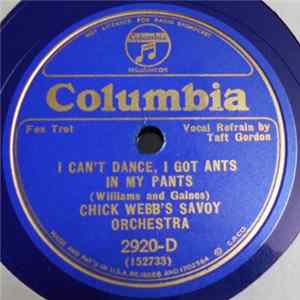 Download Chick Webb's Savoy Orchestra - I Can't Dance, I Ants In My Pants / Imagination