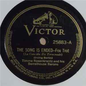 Download Timme Rosenkrantz And His Barrelhouse Barons - The Song Is Ended / When Day Is Done