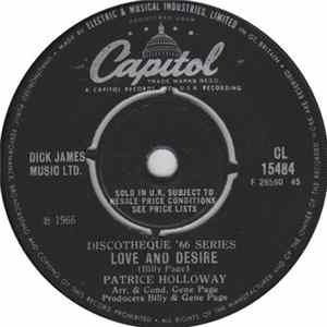 Download Patrice Holloway - Love And Desire / Ecstasy