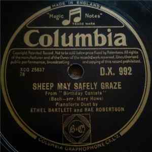 Download Ethel Bartlett And Rae Robertson - Sheep May Safely Graze / Arrival Of The Queen Of Sheba