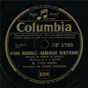 Download M. Tino Rossi - Toi / D'une Gondole