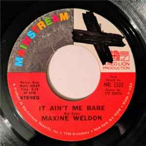Download Maxine Weldon - It Ain't Me Babe / Like A Rolling Stone