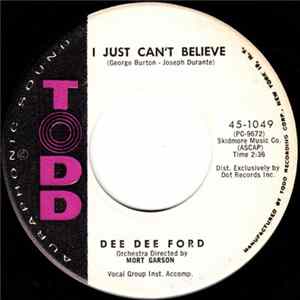 Download Dee Dee Ford - I Just Can't Believe / Good Morning Blues