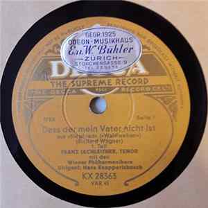 Download Richard Wagner, Franz Lechleitner, Wiener Philharmoniker, Hans Knappertsbusch - Dass der mein Vater nicht ist