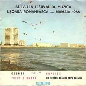 Download Constantin Drăghici - Al IV-lea Festival De Muzică Ușoară Românească ‎– Mamaia 1966
