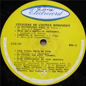 Download Various - Culegere De Cîntece Românești