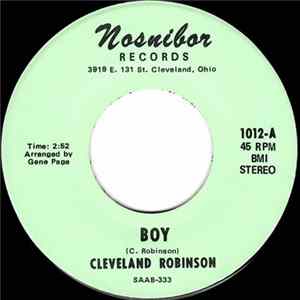 Download Cleveland Robinson - Boy / Somebody To Love