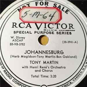 Download Tony Martin - Johannesburg / Fascination