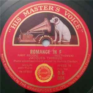 Download Jacques Thibaud - Romance In F