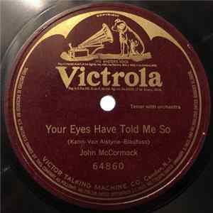 Download John McCormack - Your Eyes Have Told Me So