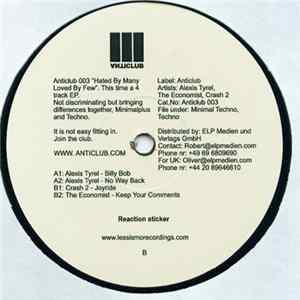 Download Alexis Tyrel / Crash 2 / The Economist - Hated By Many Loved By Few