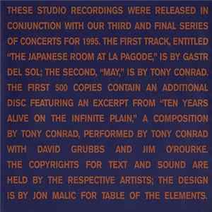 Download Gastr Del Sol / Tony Conrad - The Japanese Room At La Pagode / May