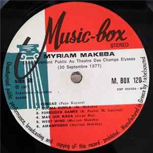 Download Miriam Makeba - Enregistrement Public Au Theatre Des Champs Elysees