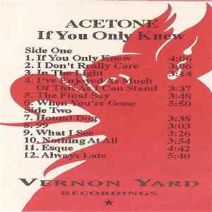 Download Acetone - If You Only Knew