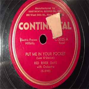 Download Red River Dave And Orchestra - Put Me In Your Pocket / Red Headed Mama Blues
